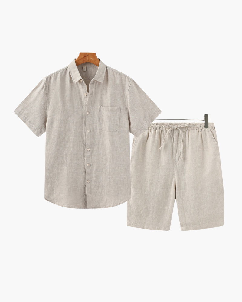 Old Money Leinenkombination (Shorts)