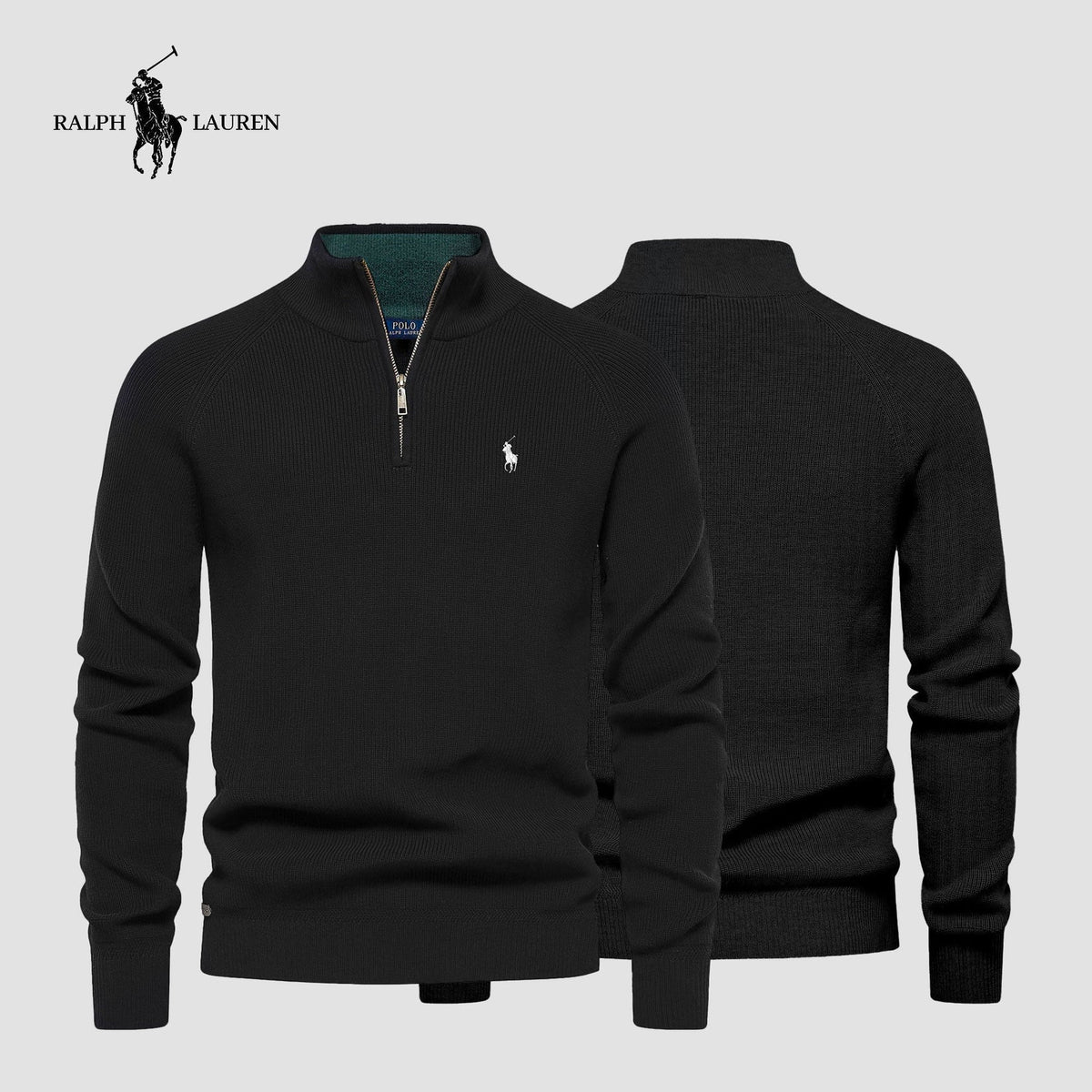 Pullover mit halbem Reißverschluss RL™