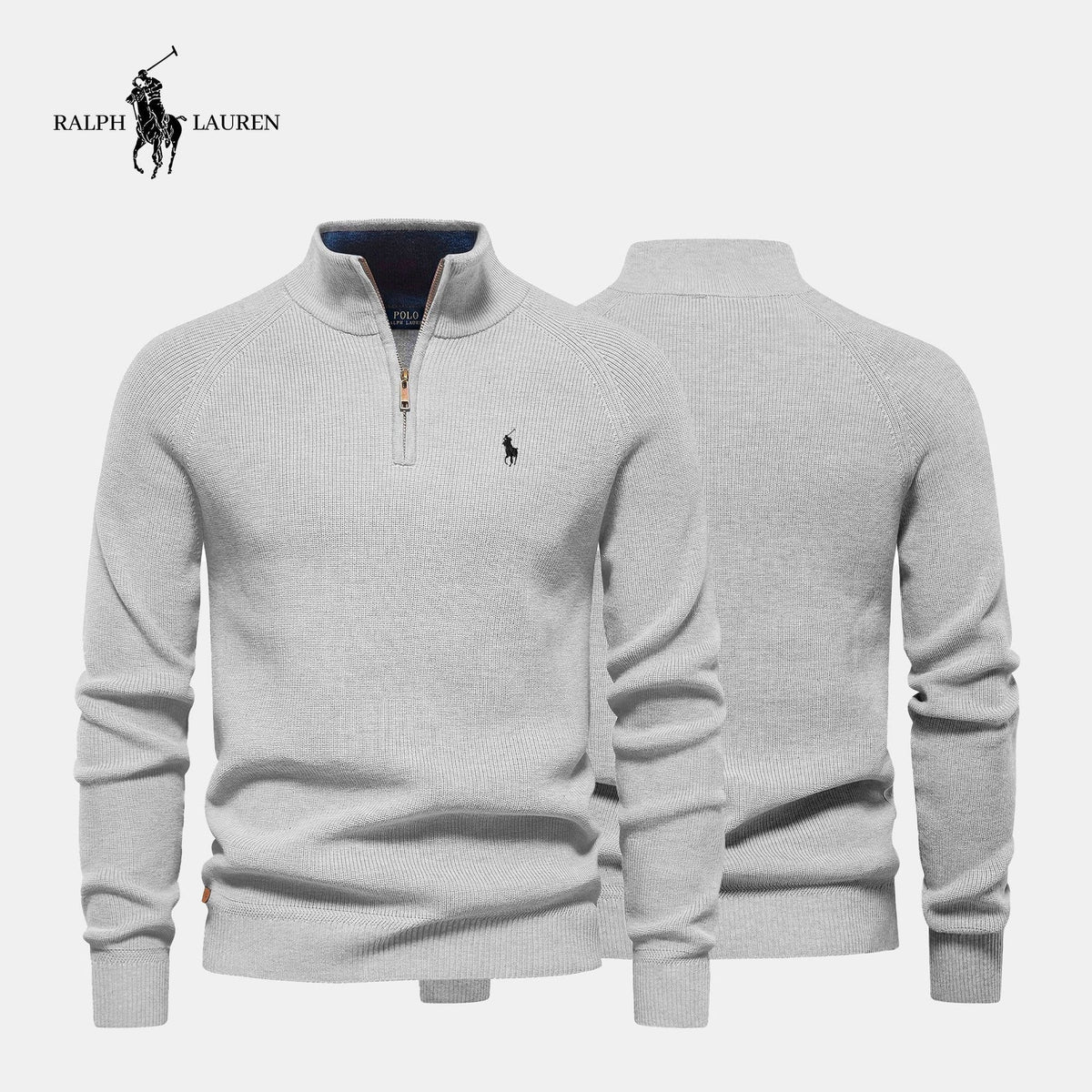 Pullover mit halbem Reißverschluss RL™