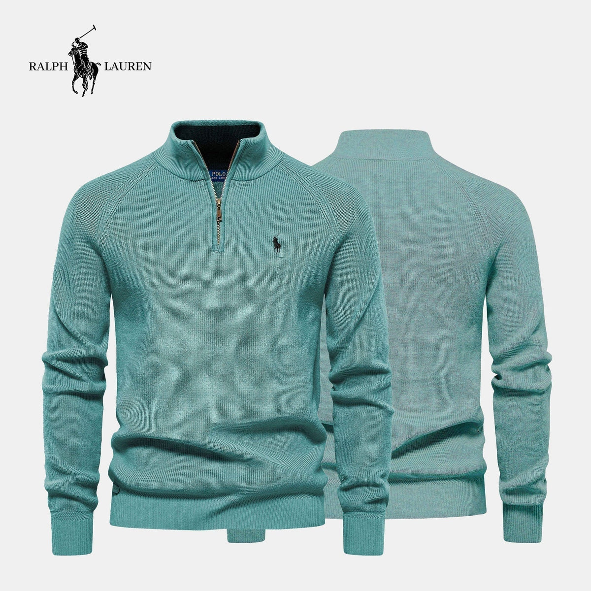 Pullover mit halbem Reißverschluss RL™