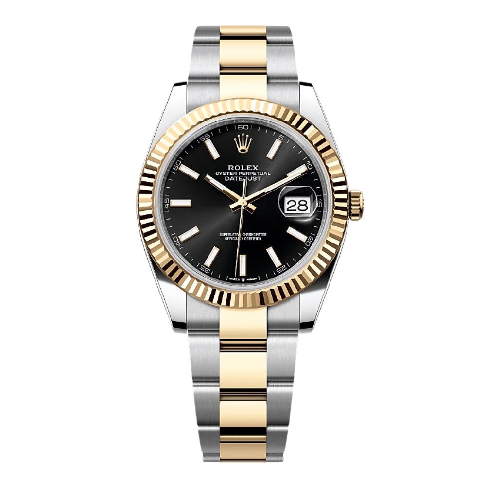 Rlx Datejust Oystersteel 126333 'Gold White'
